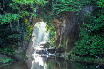 Obraz premium Wodospad Nomizo w prefekturze Chiba