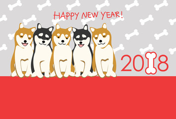 戌年　かわいい　年賀状