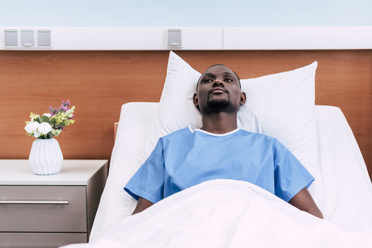 african american man in hospital