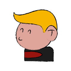 Cool guy cartoon icon vector illustration graphic design