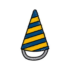Birthday hat symbol icon vector illustration graphic design