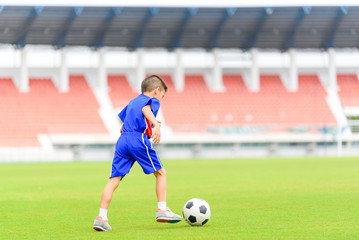 Boy play football