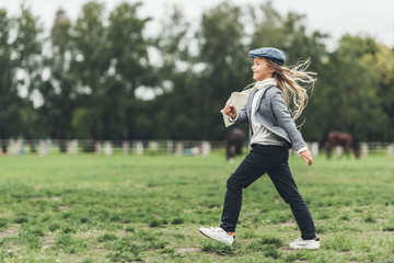 happy running child