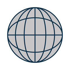 planet sphere isolated icon