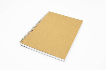 brown book isolated on white background
