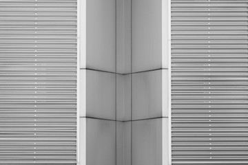 Fototapeta premium pattern of aluminum architecture wall at modern building
