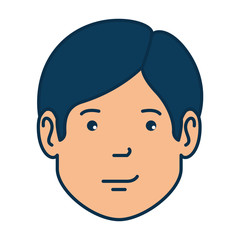 young man head avatar character
