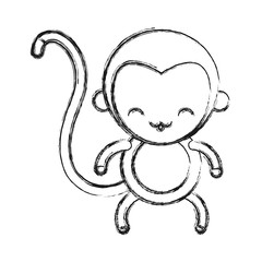 cute monkey icon