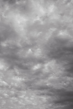 Gray Overcast Sky Background.