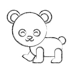 cute panda bear icon