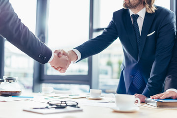 businessmen shaking hands