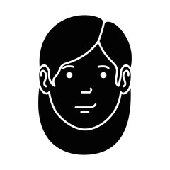 beautiful woman head avatar character