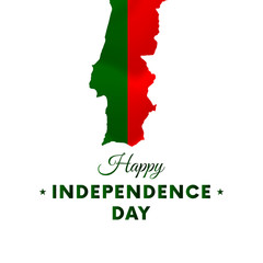 Portugal Independence day. Portugal map. Vector illustration.