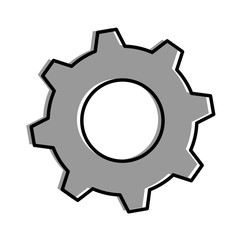 gears machine isolated icon