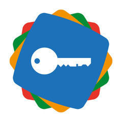 App Icon bunt - Schlüssel - Sicherheit - Privatsphäre