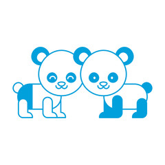 couple of panda bears icon