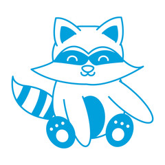 cute raccoon icon