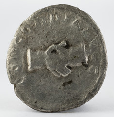 Antoninianus. Ancient Roman silver coin of Emperor Herennius Etruscus. Reverse.