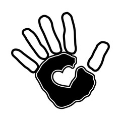 Obraz premium human hand icon