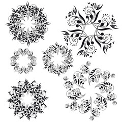 Christmas,black and white, snowflakes