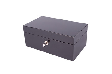 Black box on white background