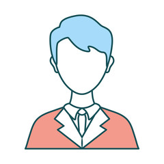 lawyer icon over white background colorful design vector illustration