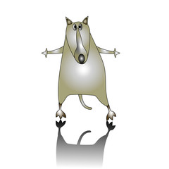 surprised funny wolf