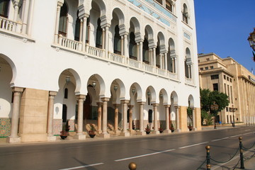 Style architectural de la ville d'Alger, Algérie © Picturereflex