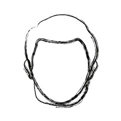 man face icon over white background vector illustration