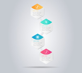 abstract modern infographic vertical background