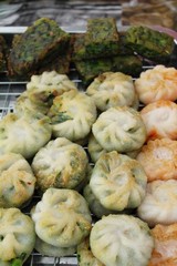 Steamed dumpling stuffed with garlic chives delicious