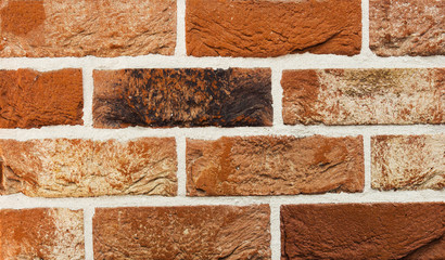 Texture of natural brick. Facing materials