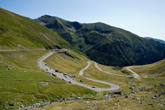 Picturesque serpantine road