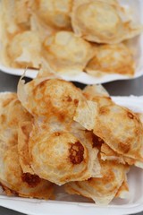 Coconut milk mix sugar and flour ,Thai dessert