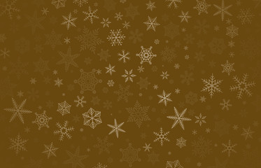 背景　雪と氷の模様　茶色