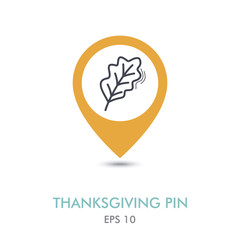 Autumn Leaves mapping pin icon