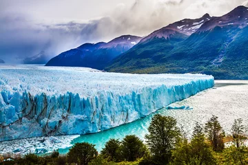 Crédence de cuisine en verre imprimé Glaciers Lac Argentine dans la province de Santa Cruz