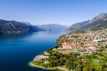 Foto op Canvas Mandello del Lario - Lago di Como (IT) - Vista aerea panoramica verso nord  © Silvano Rebai