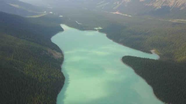 Aerial view of Peyto Lake, Canada