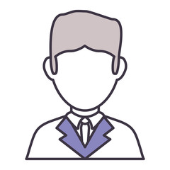 lawyer icon over white background colorful design vector illustration