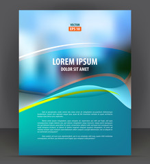 Flyer brochure, cover layout design print template, pamphlet vector Illustration