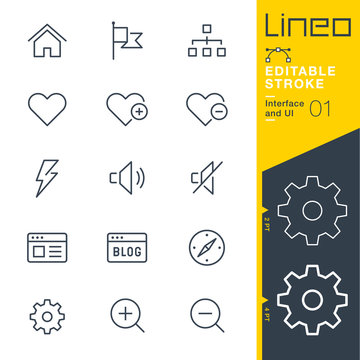 Lineo Editable Stroke - Interface and UI line icons
Vector Icons - Adjust stroke weight - Expand to any size - Change to any colour