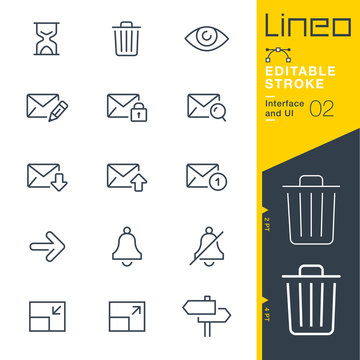 Lineo Editable Stroke - Interface and UI line icons
Vector Icons - Adjust stroke weight - Expand to any size - Change to any colour