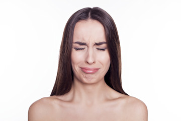 Fototapeta premium Portrait of a Weeping woman