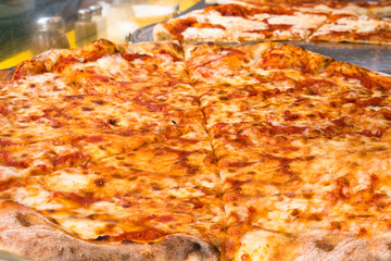 Authentieke pizzeria-pizzataart in Italiaanse stijl in New York City?