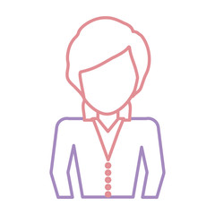 businesswoman icon over white background vector illustration