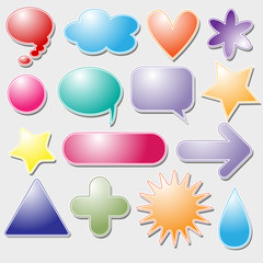 Colorful symbol collection