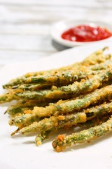 Fried green beans