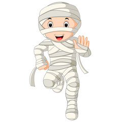 Cartoon Egyptian mummy
