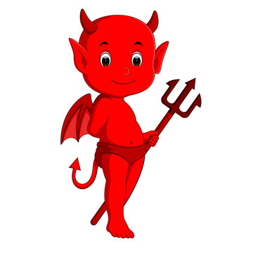 cute devil cartoon